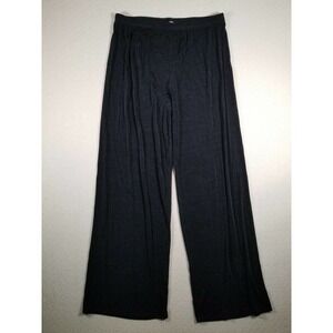 ESSE Pants Womens 1X Leggings Black Mid Rise Breathable Relaxed Made In USA VTG